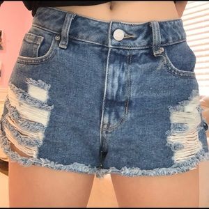 pacsun denim shorts